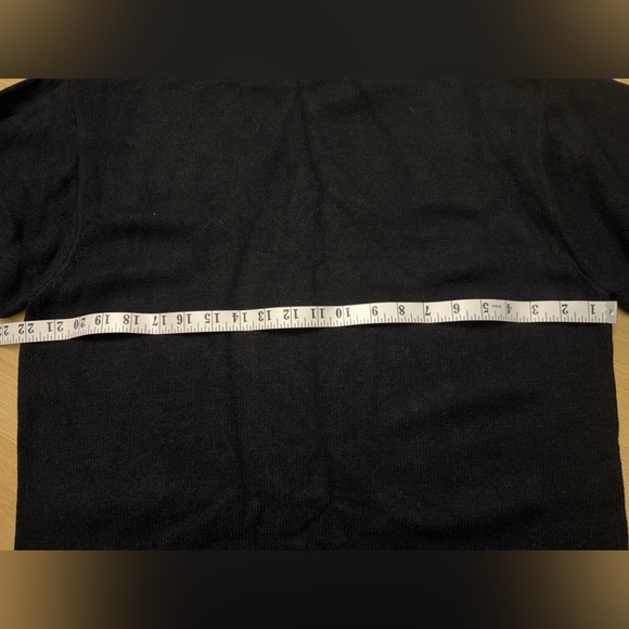 Oak + Fort Black Sweater Dress | 34” Length | Relaxed Fit - Picture 5 of 6